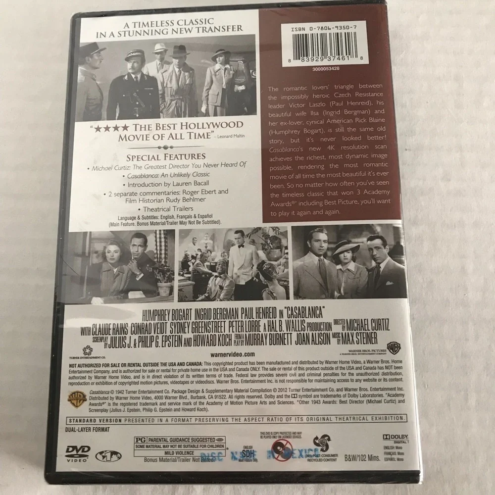 NWT - 2 DVD's - Casablanca and Something's Gotta Give